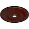 Ekena Millwork Jefferson Ceiling Medallion (Canopies up to 5"), 26 1/2"OD x 3 5/8"ID x 1 1/2"P, Brushed Mahogany CM26JEBMF - alternate 4